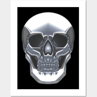 Metallic Skull Posters and Art